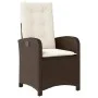 Garden recliners with brown cushions 2 pcs PE rattan by , Garden chairs - Ref: Foro24-365170, Price: 267,25 €, Discount: %