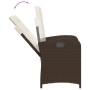 Garden recliners with brown cushions 2 pcs PE rattan by , Garden chairs - Ref: Foro24-365170, Price: 226,26 €, Discount: %