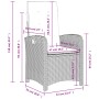Garden recliners with brown cushions 2 pcs PE rattan by , Garden chairs - Ref: Foro24-365170, Price: 226,26 €, Discount: %