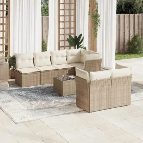 Garden sofa set with beige cushions 8 pcs PE rattan by , Garden sets - Ref: Foro24-3249137, Price: 521,55 €, Discount: %