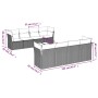 9-teiliges Gartenmöbel-Set und graue synthetische Rattankissen von , Gartensets - Ref: Foro24-3249149, Preis: 548,12 €, Rabat...