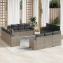 12-piece garden sofa set with gray synthetic rattan cushions by , Modular outdoor sofas - Ref: Foro24-3251107, Price: 882,57 ...