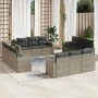 12-piece garden sofa set with gray synthetic rattan cushions by , Modular outdoor sofas - Ref: Foro24-3251107, Price: 883,88 ...