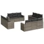 12-piece garden sofa set with gray synthetic rattan cushions by , Modular outdoor sofas - Ref: Foro24-3251107, Price: 883,88 ...