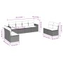 Gartensofa-Set mit beigen Kissen 8 Stück PE-Rattan von , Modulare Sofas für den Außenbereich - Ref: Foro24-3251185, Preis: 50...