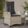 Gartenliegen mit grauen Kissen 2 Stück PE-Rattan von , Gartenstühle - Ref: Foro24-365222, Preis: 253,41 €, Rabatt: %