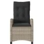 Gartenliegen mit grauen Kissen 2 Stück PE-Rattan von , Gartenstühle - Ref: Foro24-365222, Preis: 253,41 €, Rabatt: %