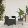 Garden recliner with black synthetic rattan cushions by , Garden chairs - Ref: Foro24-365208, Price: 150,05 €, Discount: %
