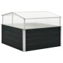 Galvanized steel anthracite grey greenhouse 100x100x77 cm by vidaXL, Pots and planters - Ref: Foro24-45724, Price: 82,80 €, D...