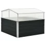 Gewächshaus aus verzinktem Stahl anthrazitgrau 100x100x77 cm von vidaXL, Töpfe und Pflanzgefäße - Ref: Foro24-45724, Preis: 9...