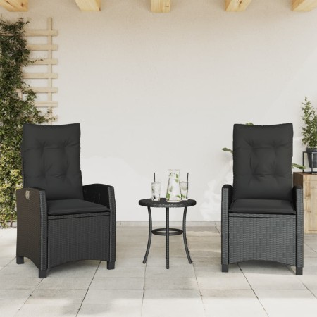 Kissen für Gartenliegen, 2 Stück, schwarzes synthetisches Rattan von , Gartenstühle - Ref: Foro24-365217, Preis: 256,40 €, Ra...