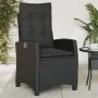Sillones reclinable jardín cojines 2 uds ratán sintético negro de , Sillas de jardín - Ref: Foro24-365217, Precio: 272,06 €, ...
