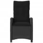 Sillones reclinable jardín cojines 2 uds ratán sintético negro de , Sillas de jardín - Ref: Foro24-365217, Precio: 272,06 €, ...