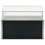 Galvanized steel anthracite grey greenhouse 100x100x77 cm by vidaXL, Pots and planters - Ref: Foro24-45724, Price: 94,94 €, D...