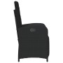 Garden recliners with footrest 2 pcs black PE rattan by , Garden chairs - Ref: Foro24-365193, Price: 237,18 €, Discount: %