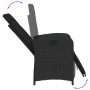 Garden recliners with footrest 2 pcs black PE rattan by , Garden chairs - Ref: Foro24-365193, Price: 237,18 €, Discount: %