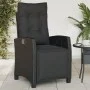 Gartenliegen mit Fußstütze, 2 Stück, schwarzes PE-Rattan von , Gartenstühle - Ref: Foro24-365241, Preis: 313,18 €, Rabatt: %