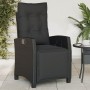 Gartenliegen mit Fußstütze, 2 Stück, schwarzes PE-Rattan von , Gartenstühle - Ref: Foro24-365241, Preis: 258,03 €, Rabatt: %