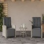 Garden recliner and footrest 2 pcs light gray PE rattan by , Garden chairs - Ref: Foro24-365198, Price: 265,72 €, Discount: %
