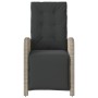 Garden recliner and footrest 2 pcs light gray PE rattan by , Garden chairs - Ref: Foro24-365198, Price: 265,72 €, Discount: %