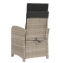 Garden recliner and footrest 2 pcs light gray PE rattan by , Garden chairs - Ref: Foro24-365198, Price: 265,72 €, Discount: %