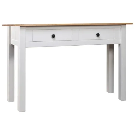 Solid white Panama pine wood console table 110x40x72cm by vidaXL, Side tables - Ref: Foro24-282681, Price: 113,51 €, Discount: %