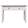 Solid white Panama pine wood console table 110x40x72cm by vidaXL, Side tables - Ref: Foro24-282681, Price: 113,51 €, Discount: %
