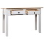 Solid white Panama pine wood console table 110x40x72cm by vidaXL, Side tables - Ref: Foro24-282681, Price: 111,45 €, Discount: %