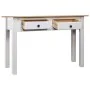 Solid white Panama pine wood console table 110x40x72cm by vidaXL, Side tables - Ref: Foro24-282681, Price: 113,51 €, Discount: %