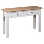 Solid white Panama pine wood console table 110x40x72cm by vidaXL, Side tables - Ref: Foro24-282681, Price: 111,45 €, Discount: %