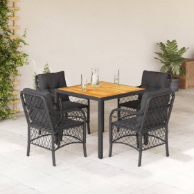 5-piece garden furniture set with black synthetic rattan cushions by , Garden sets - Ref: Foro24-3212043, Price: 445,67 €, Di...