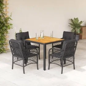 5-piece garden furniture set with black synthetic rattan cushions by , Garden sets - Ref: Foro24-3212043, Price: 521,74 €, Di...
