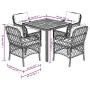 5-teiliges Gartenmöbel-Set mit schwarzen synthetischen Rattankissen von , Gartensets - Ref: Foro24-3212043, Preis: 521,74 €, ...