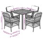 5-teiliges Gartenmöbel-Set mit schwarzen synthetischen Rattankissen von , Gartensets - Ref: Foro24-3212043, Preis: 445,67 €, ...