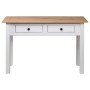 Solid white Panama pine wood console table 110x40x72cm by vidaXL, Side tables - Ref: Foro24-282681, Price: 111,45 €, Discount: %