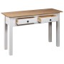 Solid white Panama pine wood console table 110x40x72cm by vidaXL, Side tables - Ref: Foro24-282681, Price: 111,45 €, Discount: %
