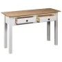Solid white Panama pine wood console table 110x40x72cm by vidaXL, Side tables - Ref: Foro24-282681, Price: 113,51 €, Discount: %