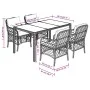 5-piece garden furniture set with black synthetic rattan cushions by , Garden sets - Ref: Foro24-3212020, Price: 551,28 €, Di...