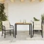 Mesita y sillas con cojines 3 piezas ratán sintético negro de , Conjuntos de jardín - Ref: Foro24-3212036, Precio: 343,86 €, ...