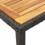 Table and chairs with cushions 3 pieces black synthetic rattan by , Garden sets - Ref: Foro24-3212036, Price: 343,79 €, Disco...