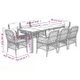 9-piece garden dining set and black synthetic rattan cushions by , Garden sets - Ref: Foro24-3212029, Price: 1,00 €, Discount: %