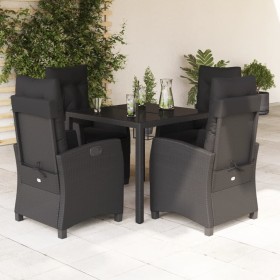 5-piece garden furniture set with black synthetic rattan cushions by , Garden sets - Ref: Foro24-3212637, Price: 607,46 €, Di...