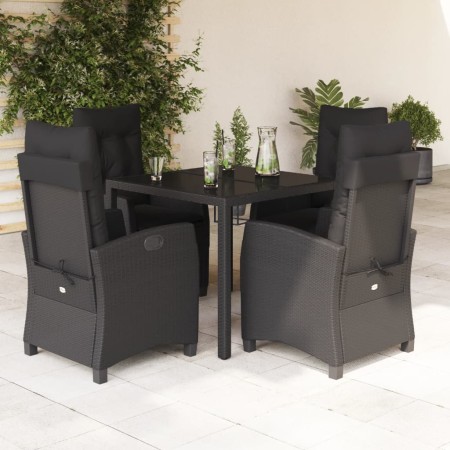 5-piece garden furniture set with black synthetic rattan cushions by , Garden sets - Ref: Foro24-3212637, Price: 607,46 €, Di...