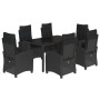 7-piece garden dining set and black synthetic rattan cushions by , Garden sets - Ref: Foro24-3212640, Price: 932,93 €, Discou...