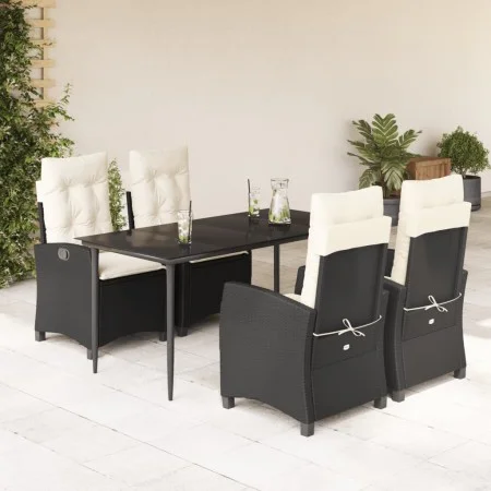 5-piece garden furniture set with black synthetic rattan cushions by , Garden sets - Ref: Foro24-3212726, Price: 624,34 €, Di...