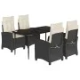 5-teiliges Gartenmöbel-Set mit schwarzen synthetischen Rattankissen von , Gartensets - Ref: Foro24-3212726, Preis: 624,36 €, ...
