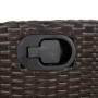5-teiliges Garten-Essset und braune Kissen aus synthetischem Rattan von , Gartensets - Ref: Foro24-3212766, Preis: 637,78 €, ...