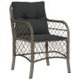 5-piece garden dining set with gray synthetic rattan cushions by , Garden sets - Ref: Foro24-3212127, Price: 498,94 €, Discou...