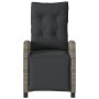 Garden recliners with footrest 2 pcs gray PE rattan by , Garden chairs - Ref: Foro24-365243, Price: 259,36 €, Discount: %