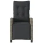 Garden recliners with footrest 2 pcs gray PE rattan by , Garden chairs - Ref: Foro24-365243, Price: 301,77 €, Discount: %
